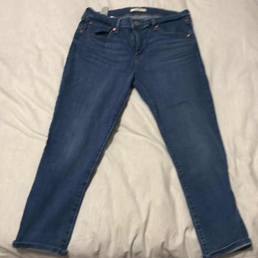 Levi Strauss Boyfriend Size 31 Length 27 Blue Jeans